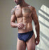 Navy and Red Duo Sexy Runner Hot Pants Brief Underwear, Breathable TWO PACK